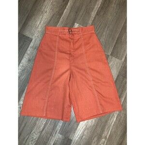 Vintage 70s Sears Shorts Skorts 14 Culottes Gaucho Wide Leg High Rise Corduroy